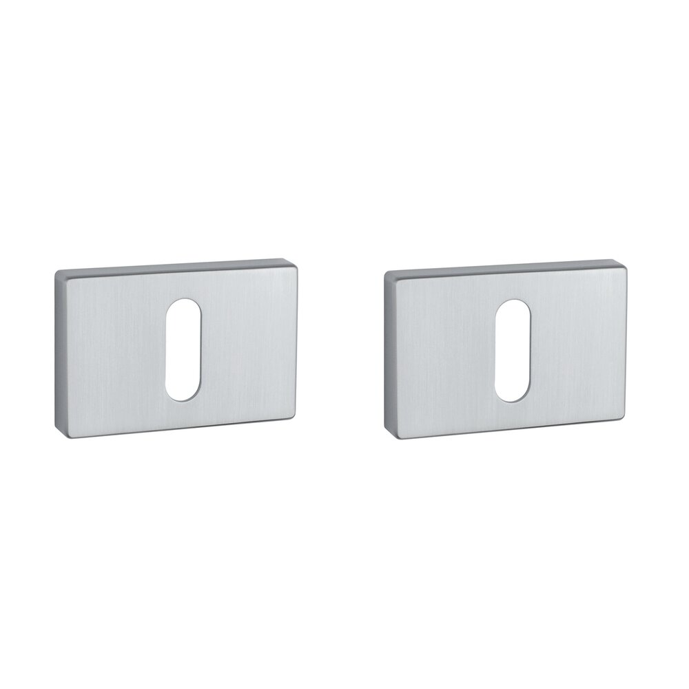 Sleutel rozet rechthoek 50X33X7mm mat chroom