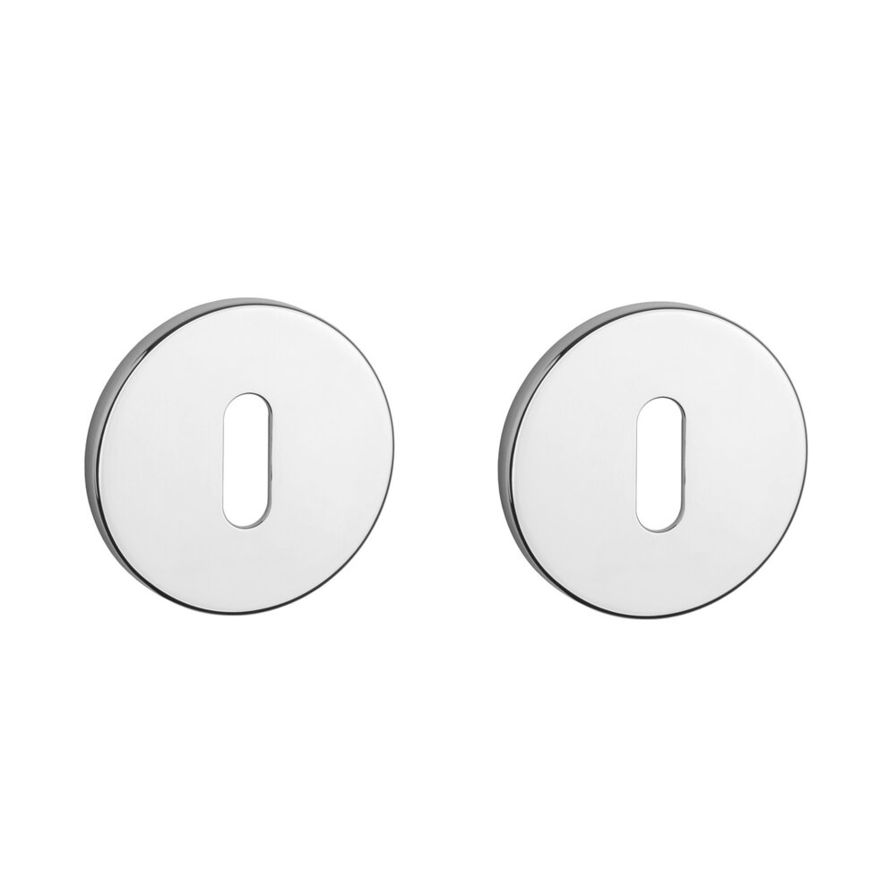 Sleutel rozet rond 52X5mm chroom gepolijst