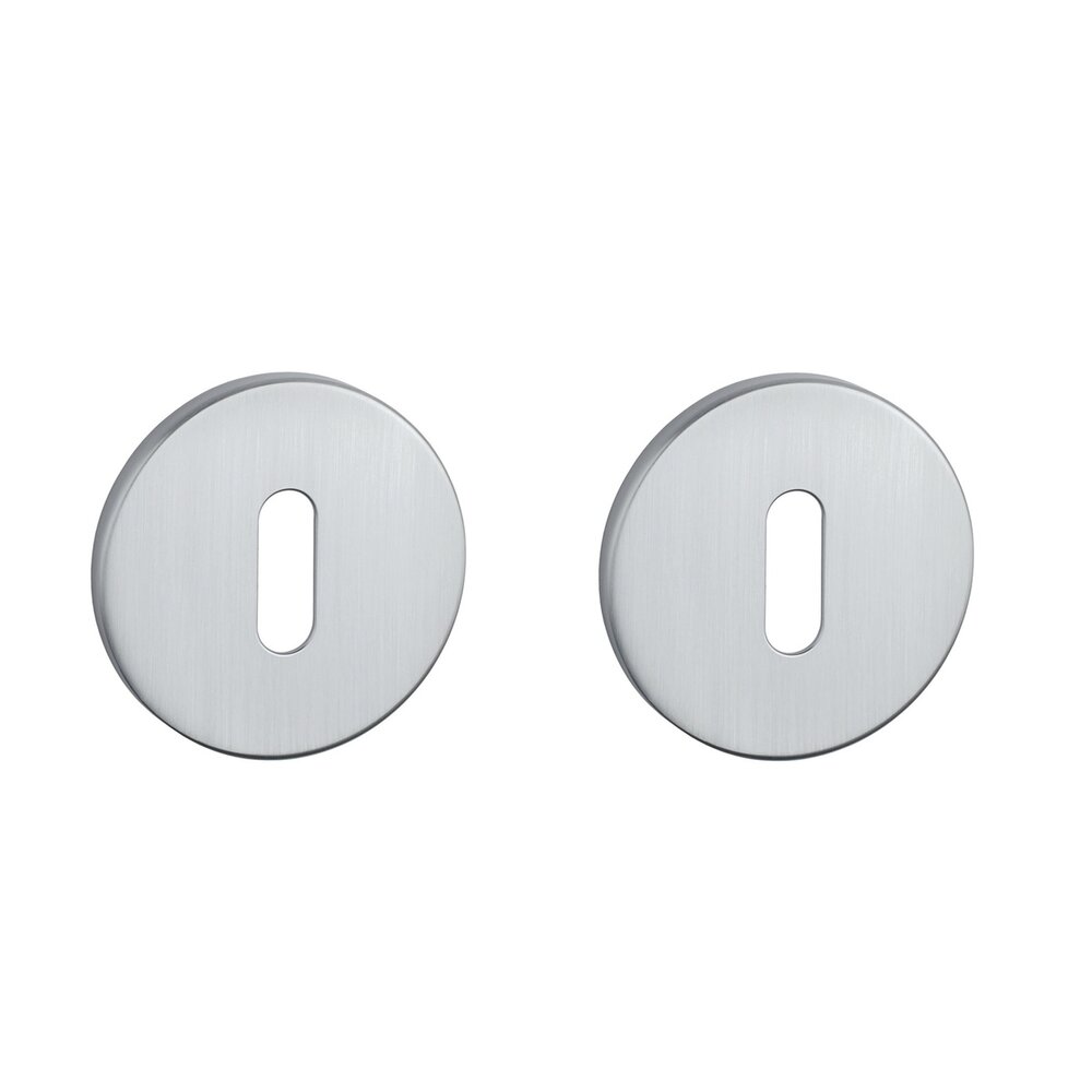 Sleutel rozet rond 52X5mm mat chroom