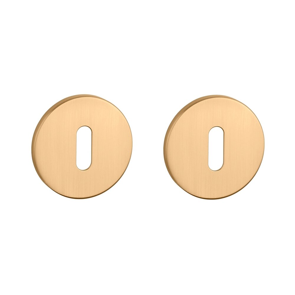 Sleutel rozet rond 52X5mm Goud satijn