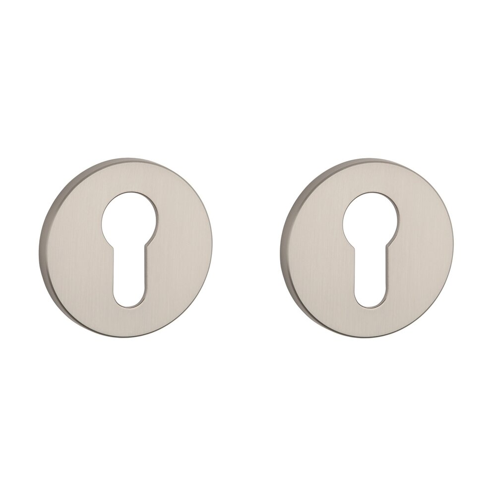 Cilinder rozet rond 52X5mm nikkel