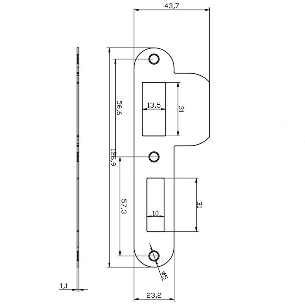 SX210 Dag / nacht slot (cilinder / zonder cilinder)
