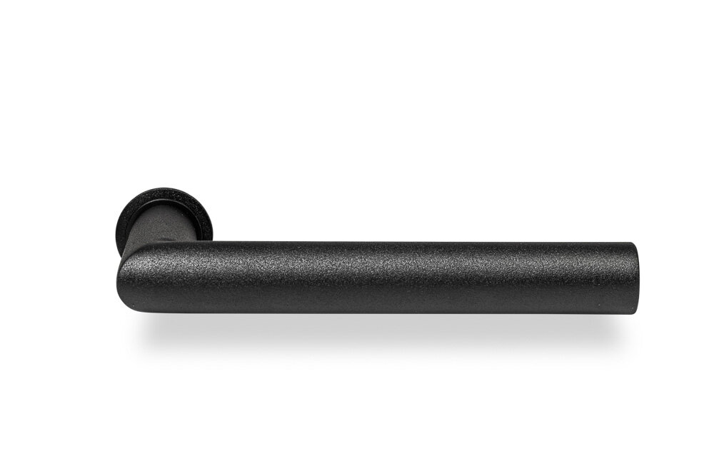 Deurkruk 504 minimalistisch rond zwart