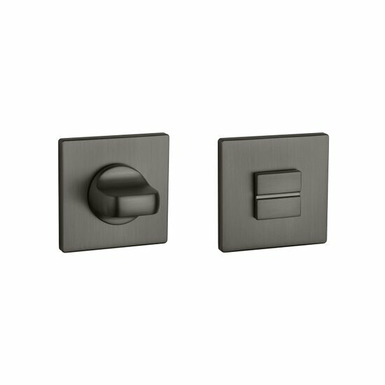 Aprile Prestige WC garnituur 52x52x5mm mat antraciet PVD