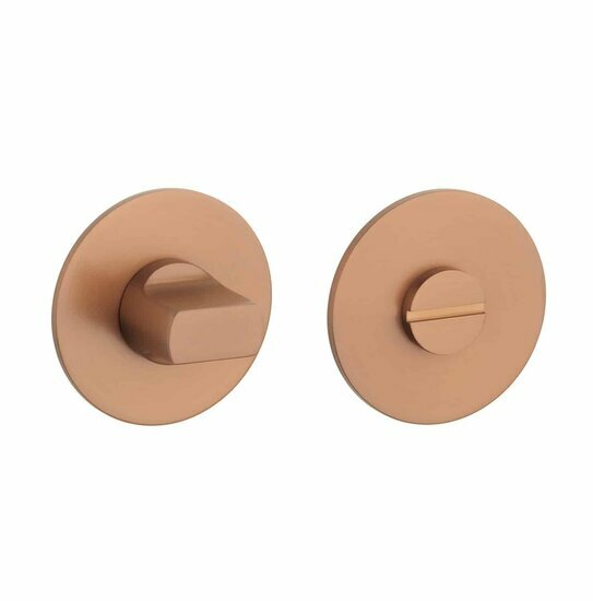STERK WC garnituur OVAL 1712 ultra dun 3mm &ndash; koper PVD