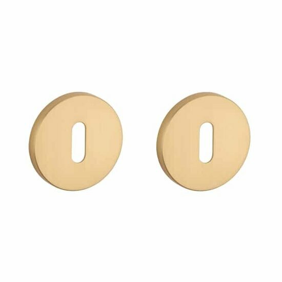 Aprile Comfort sleutelrozetten &Oslash;53x7mm mat goud