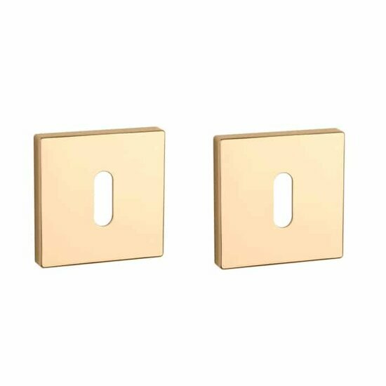 Aprile Premium sleutelrozetten 52x52x7mm gepolijst goud