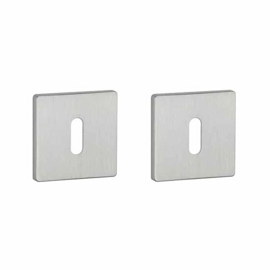 Aprile Prestige sleutelrozetten 52x52x5mm geborsteld Chroom