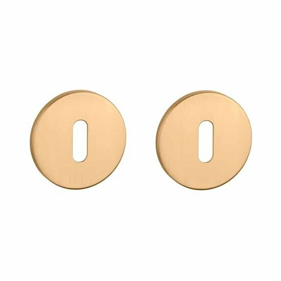 Aprile Prestige sleutelrozetten &Oslash;52x5mm mat goud