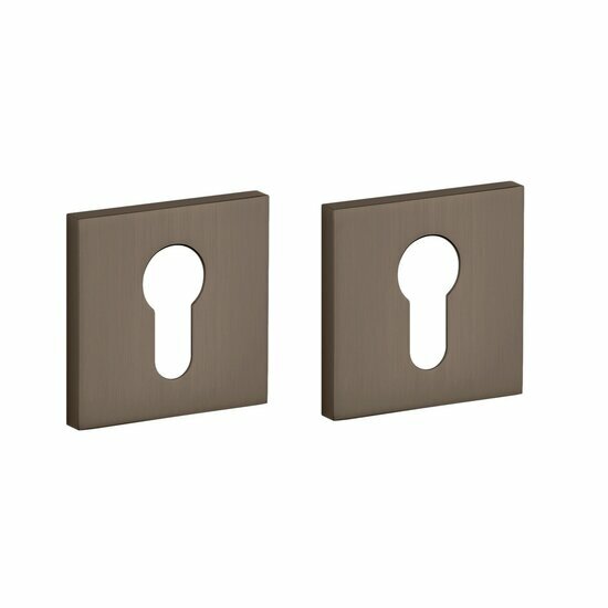 Aprile Comfort cilinderrozetten 53x53x7mm &ndash; Bruin