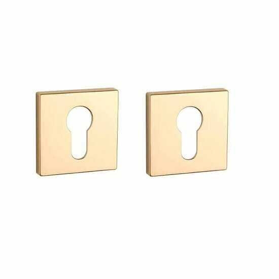 Aprile Premium cilinderrozetten 52x52x7mm goud gepolijst PVD