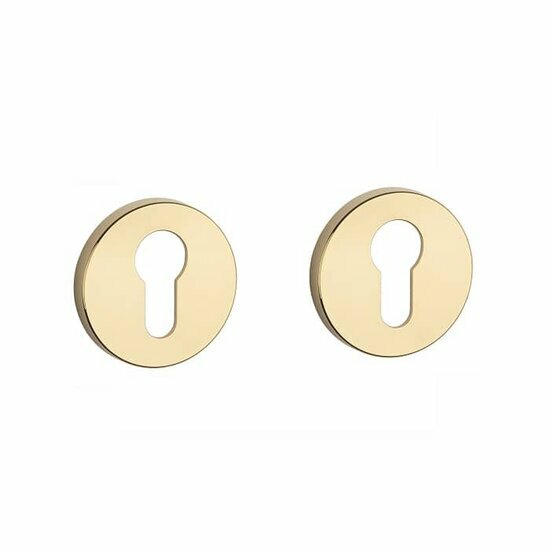 Aprile Premium cilinderrozetten &Oslash;52x7mm goud gepolijst PVD
