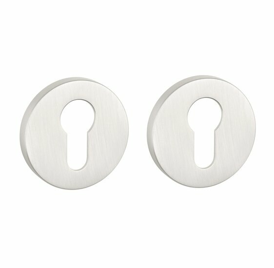 APRILE premium cilinderrozetten &Oslash;52x7mm silver pearl