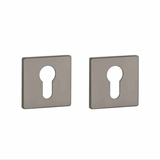 Aprile Prestige cilinderrozetten 52x52x5mm grafiet