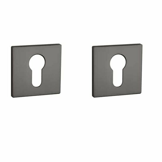 Aprile Prestige cilinderrozetten 52x52x5mm mat antraciet PVD
