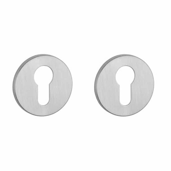 Aprile Prestige cilinderrozetten &Oslash;52x5mm geborsteld Chroom