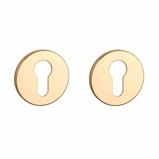 Aprile Prestige cilinderrozetten &Oslash;52x5mm goud gepolijst