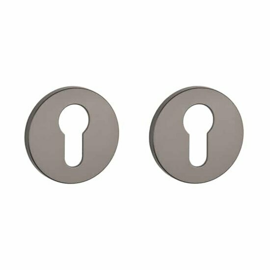 Aprile Prestige cilinderrozetten &Oslash;52x5mm grafiet