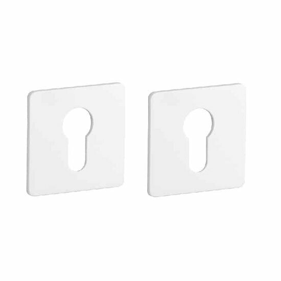 Witte cilinderplaatjes KVADRAT 1711 ultra dun 3mm