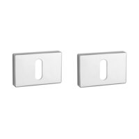 Sleutel rozet rechthoek 50X33X7mm chroom gepolijst