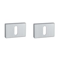 Sleutel rozet rechthoek 50X33X7mm mat chroom