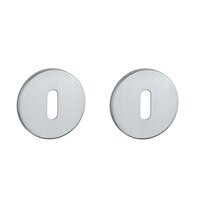 Sleutel rozet rond 52X5mm mat chroom