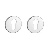 Cilinder rozet rond 52X5mm chroom gepolijst