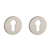 Cilinder rozet rond 52X5mm nikkel