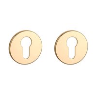 Cilinder rozet rond 52X5mm Goud