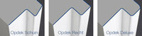 FR514 Wit met glas zwarte glaslat