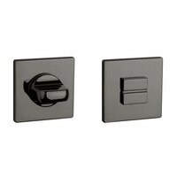 Aprile Prestige WC garnituur 52x52x5mm antraciet gepolijst PVD