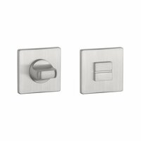 Aprile Prestige WC garnituur 52x52x5mm geborsteld Chroom