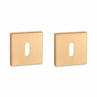 Aprile Premium sleutelrozetten 52x52x7mm mat goud