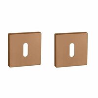 Aprile Premium sleutelrozetten 52x52x7mm mat koper PVD