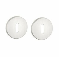 APRILE premium sleutelrozetten &Oslash;52x7mm silver pearl