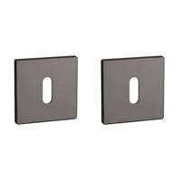 Aprile Prestige sleutelrozetten 52x52x5mm antraciet gepolijst PVD