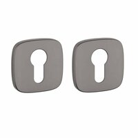 APRILE sleutelrozetten 52x52x7mm afgerond &ndash; Grafiet
