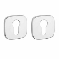 APRILE sleutelrozetten 52x52x7mm afgerond-Chroom gepolijst