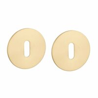 Sleutelplaatjes OVAL 1710 ultra dun 3mm &ndash; Mat goud