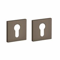 Aprile Comfort cilinderrozetten 53x53x7mm &ndash; Bruin