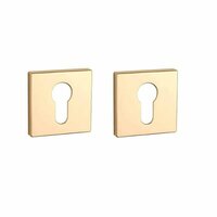 Aprile Premium cilinderrozetten 52x52x7mm goud gepolijst PVD