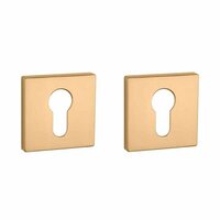 Aprile Premium cilinderrozetten 52x52x7mm mat goud