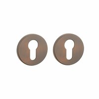 APRILE Premium cilinderrozetten &Oslash;52x7mm donker brons