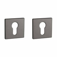 Aprile Prestige cilinderrozetten 52x52x5mm antraciet gepolijst PVD