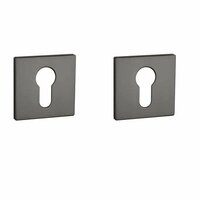 Aprile Prestige cilinderrozetten 52x52x5mm mat antraciet PVD