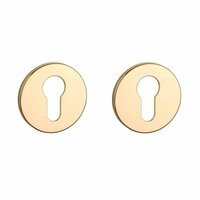 Aprile Prestige cilinderrozetten &Oslash;52x5mm goud gepolijst
