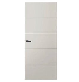 Vandret afgelakte deur