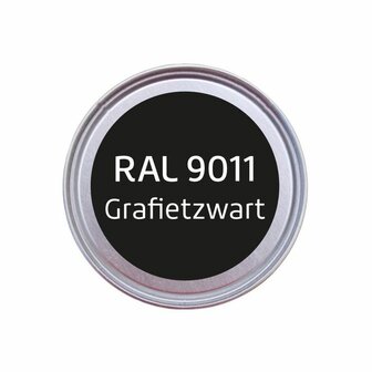 Deur aflakken ral 9011 Grafietzwart