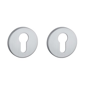 Cilinder rozet rond 53x7mm Mat chroom