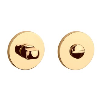 Toiletgarnituur rond 53x7mm Goud gepolijst